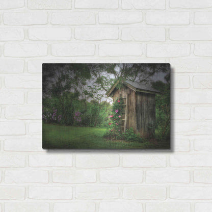 Luxe Metal Art 'Fragrant Outhouse' by Lori Deiter, Metal Wall Art,24x16