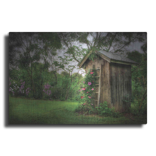 Luxe Metal Art 'Fragrant Outhouse' by Lori Deiter, Metal Wall Art