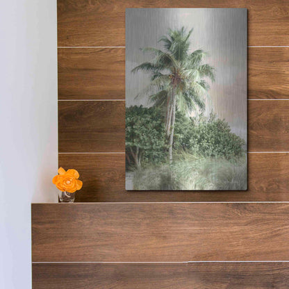 Luxe Metal Art 'Sanibel Island Palm' by Lori Deiter, Metal Wall Art,12x16