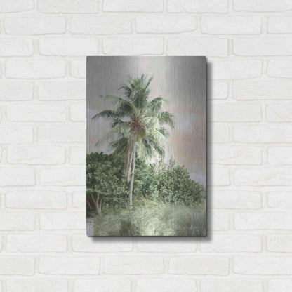 Luxe Metal Art 'Sanibel Island Palm' by Lori Deiter, Metal Wall Art,16x24