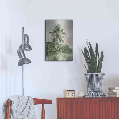 Luxe Metal Art 'Sanibel Island Palm' by Lori Deiter, Metal Wall Art,16x24