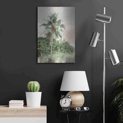 Luxe Metal Art 'Sanibel Island Palm' by Lori Deiter, Metal Wall Art,16x24