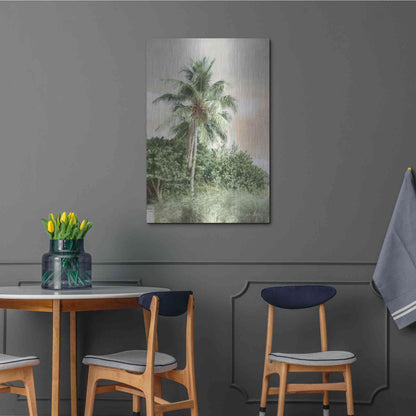 Luxe Metal Art 'Sanibel Island Palm' by Lori Deiter, Metal Wall Art,24x36