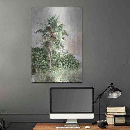 Luxe Metal Art 'Sanibel Island Palm' by Lori Deiter, Metal Wall Art,24x36