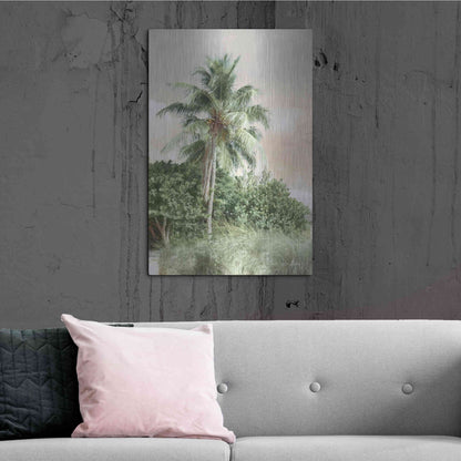 Luxe Metal Art 'Sanibel Island Palm' by Lori Deiter, Metal Wall Art,24x36