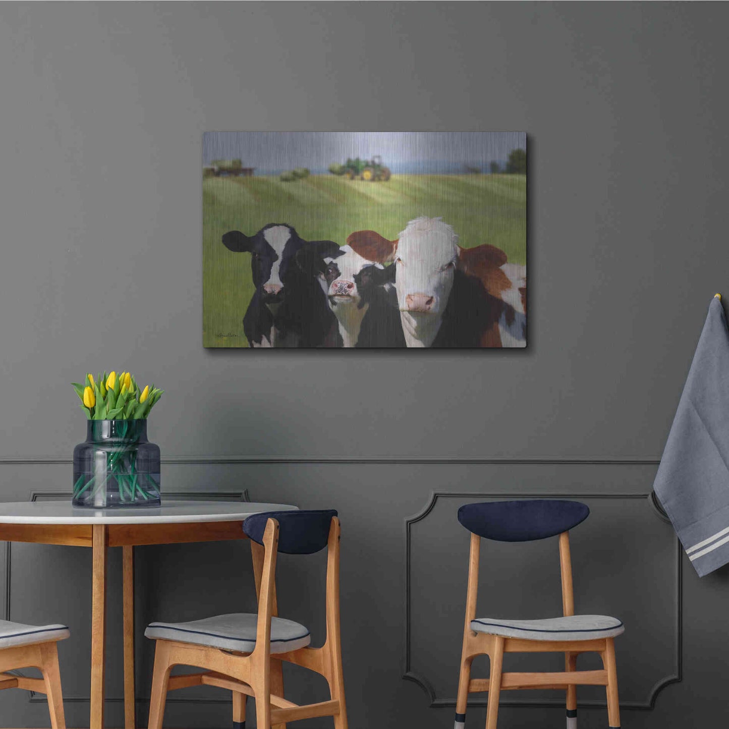 Luxe Metal Art 'Making Hay' by Lori Deiter, Metal Wall Art,36x24