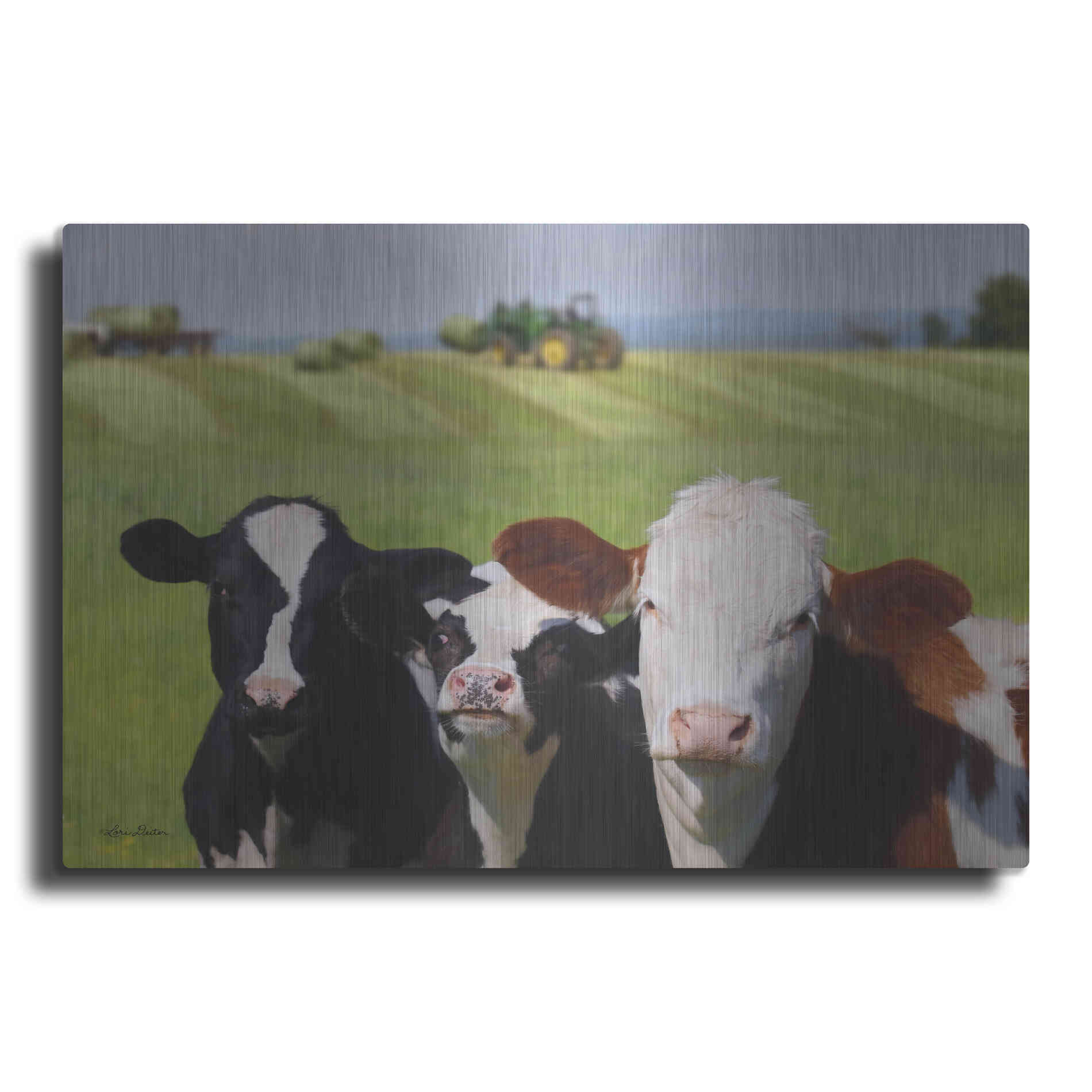 Luxe Metal Art 'Making Hay' by Lori Deiter, Metal Wall Art