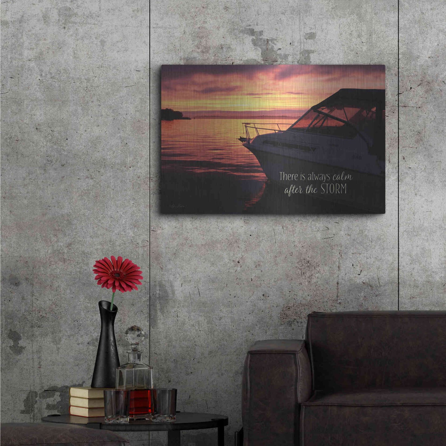 Luxe Metal Art 'After the Storm' by Lori Deiter, Metal Wall Art,36x24