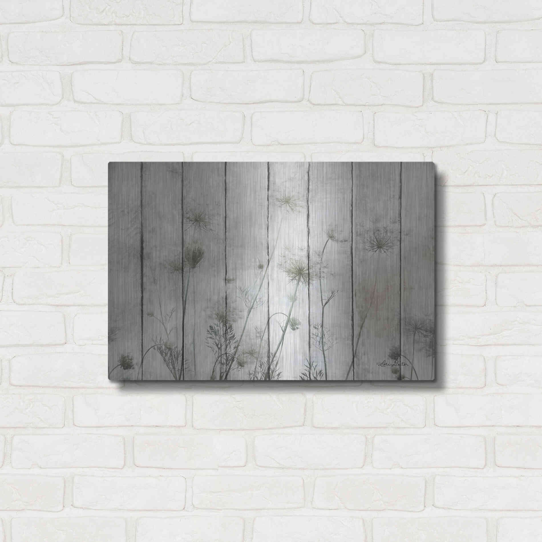Luxe Metal Art 'Queen Anne' by Lori Deiter, Metal Wall Art,24x16