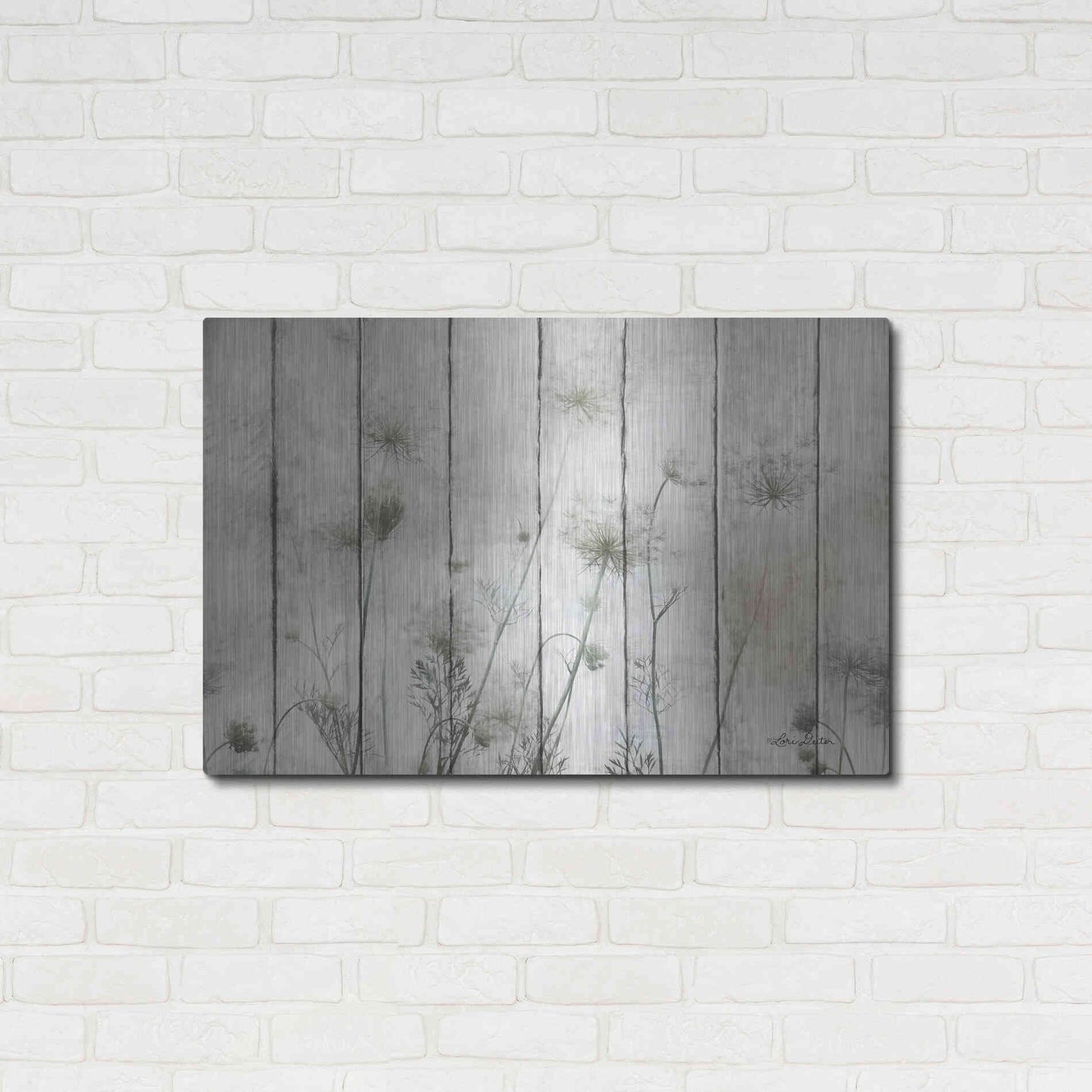 Luxe Metal Art 'Queen Anne' by Lori Deiter, Metal Wall Art,36x24