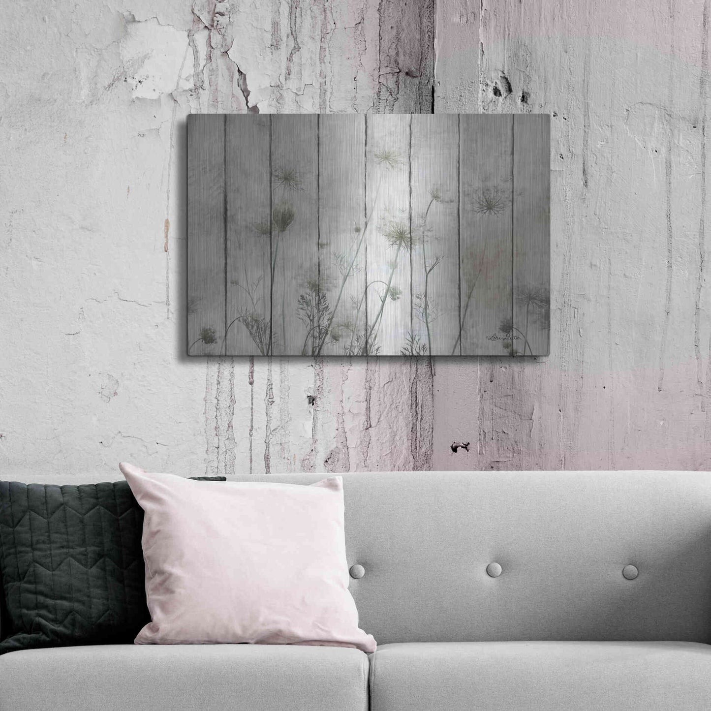 Luxe Metal Art 'Queen Anne' by Lori Deiter, Metal Wall Art,36x24