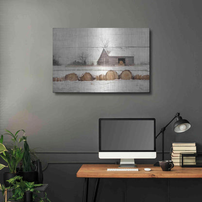 Luxe Metal Art 'Vermont Hay' by Lori Deiter, Metal Wall Art,36x24