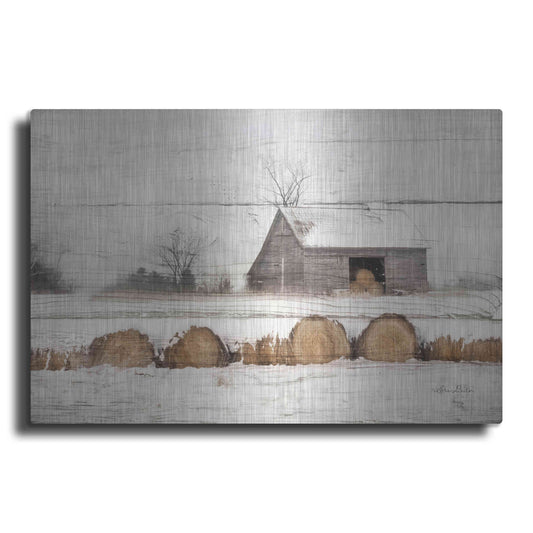 Luxe Metal Art 'Vermont Hay' by Lori Deiter, Metal Wall Art