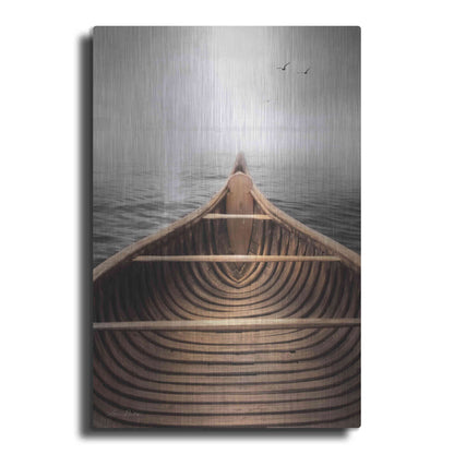 Luxe Metal Art 'Old Wooden Canoe' by Lori Deiter, Metal Wall Art