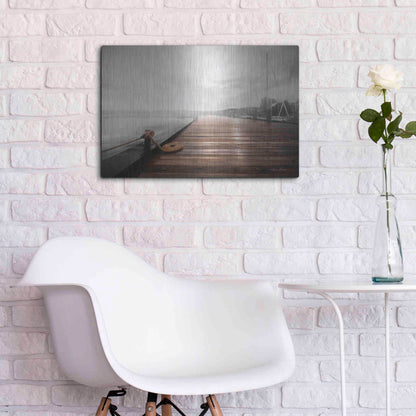 Luxe Metal Art 'Newport Dock I' by Lori Deiter, Metal Wall Art,24x16