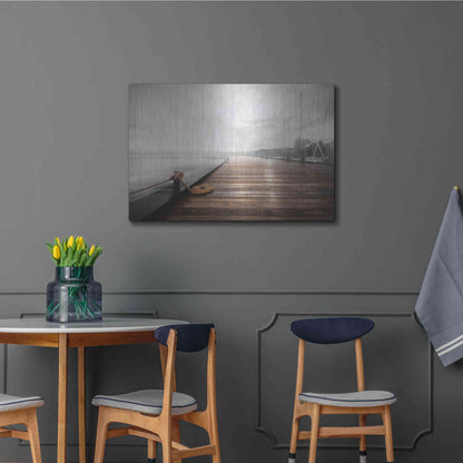 Luxe Metal Art 'Newport Dock I' by Lori Deiter, Metal Wall Art,36x24