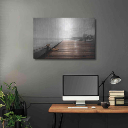 Luxe Metal Art 'Newport Dock I' by Lori Deiter, Metal Wall Art,36x24