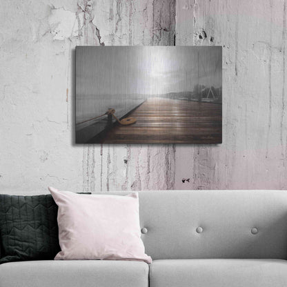 Luxe Metal Art 'Newport Dock I' by Lori Deiter, Metal Wall Art,36x24