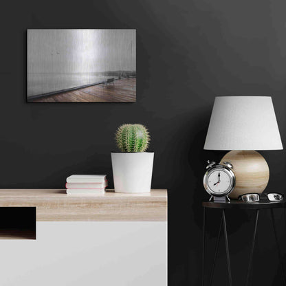 Luxe Metal Art 'Newport Dock II' by Lori Deiter, Metal Wall Art,24x16