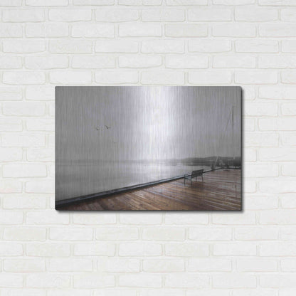 Luxe Metal Art 'Newport Dock II' by Lori Deiter, Metal Wall Art,36x24