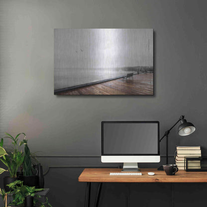 Luxe Metal Art 'Newport Dock II' by Lori Deiter, Metal Wall Art,36x24