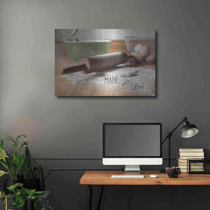 Luxe Metal Art 'Made with Love' by Lori Deiter, Metal Wall Art,36x24