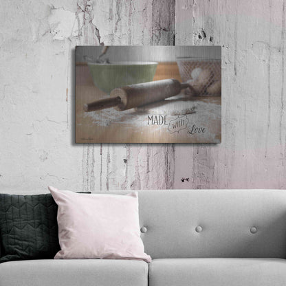Luxe Metal Art 'Made with Love' by Lori Deiter, Metal Wall Art,36x24