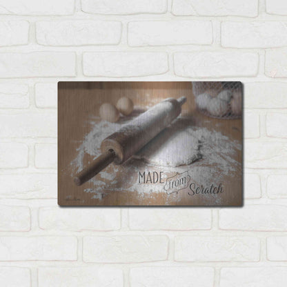 Luxe Metal Art 'Made from Scratch' by Lori Deiter, Metal Wall Art,16x12
