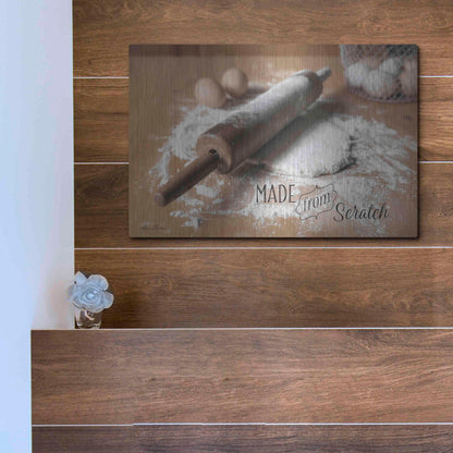 Luxe Metal Art 'Made from Scratch' by Lori Deiter, Metal Wall Art,16x12