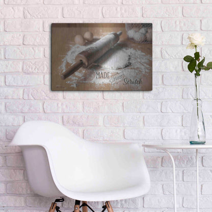 Luxe Metal Art 'Made from Scratch' by Lori Deiter, Metal Wall Art,24x16