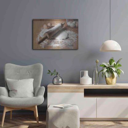 Luxe Metal Art 'Made from Scratch' by Lori Deiter, Metal Wall Art,24x16