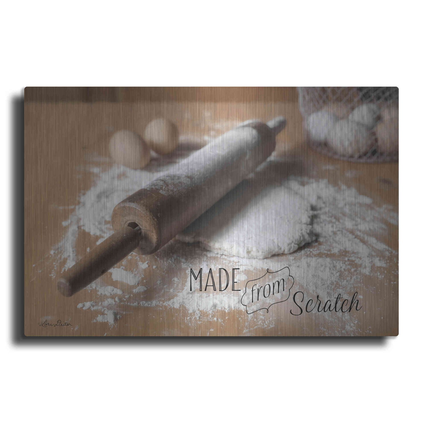 Luxe Metal Art 'Made from Scratch' by Lori Deiter, Metal Wall Art