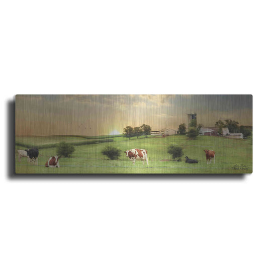 Luxe Metal Art 'Blessed Morning' by Lori Deiter, Metal Wall Art