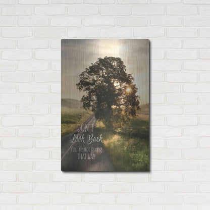 Luxe Metal Art 'Don't Look Back' by Lori Deiter, Metal Wall Art,24x36