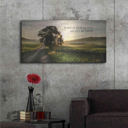 Luxe Metal Art 'Destiny' by Lori Deiter, Metal Wall Art,48x24