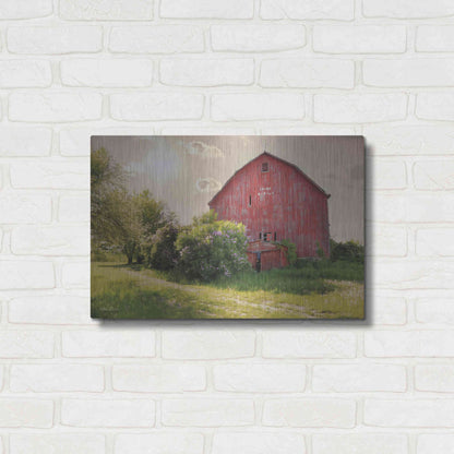 Luxe Metal Art 'Spide Barton Barn' by Lori Deiter, Metal Wall Art,24x16