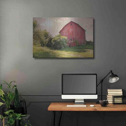 Luxe Metal Art 'Spide Barton Barn' by Lori Deiter, Metal Wall Art,36x24