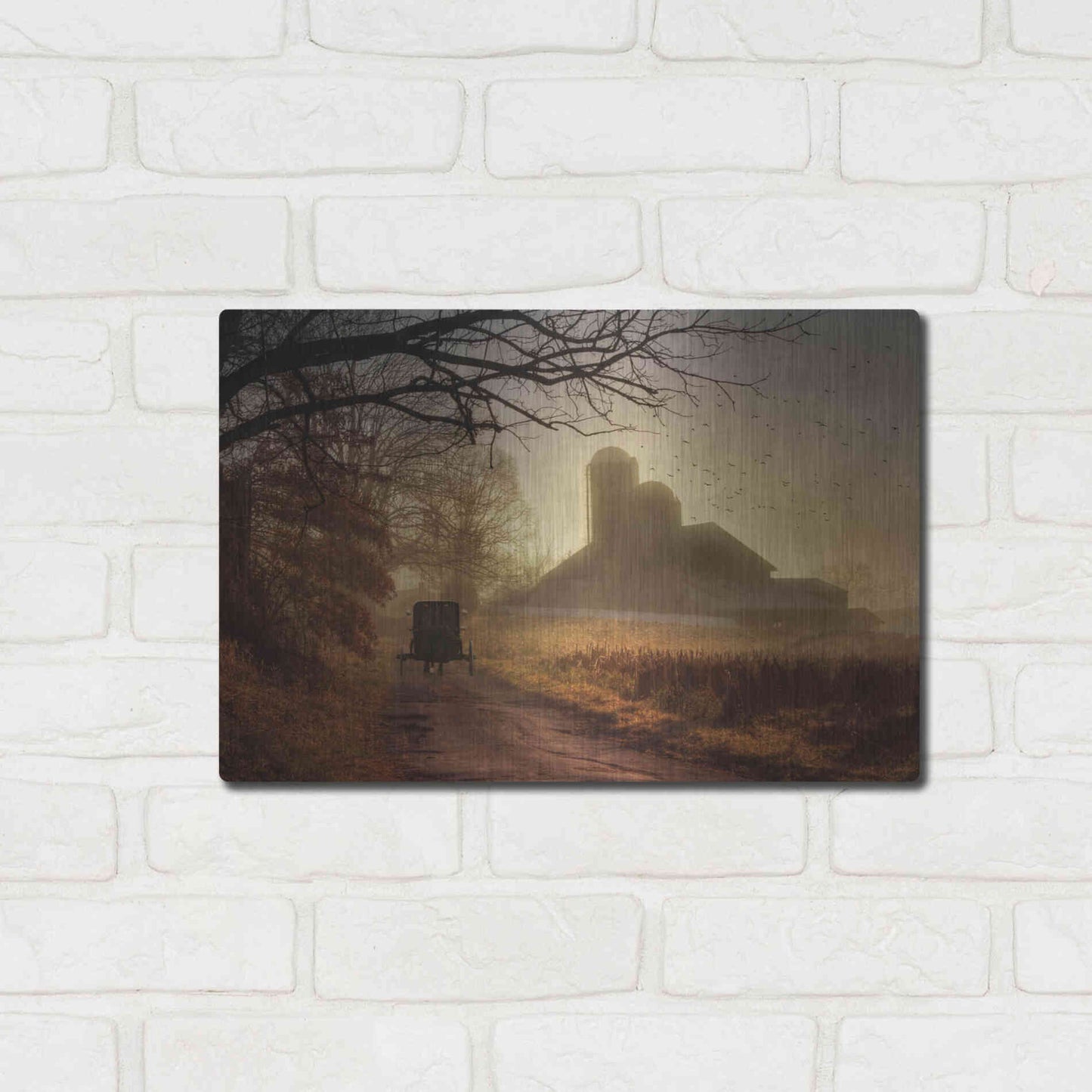 Luxe Metal Art 'Sunday Morning' by Lori Deiter, Metal Wall Art,16x12