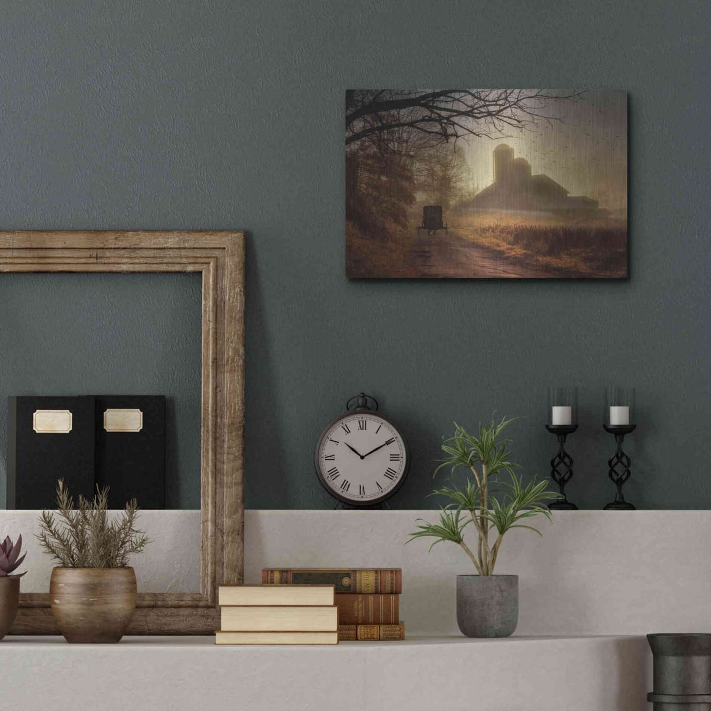 Luxe Metal Art 'Sunday Morning' by Lori Deiter, Metal Wall Art,16x12