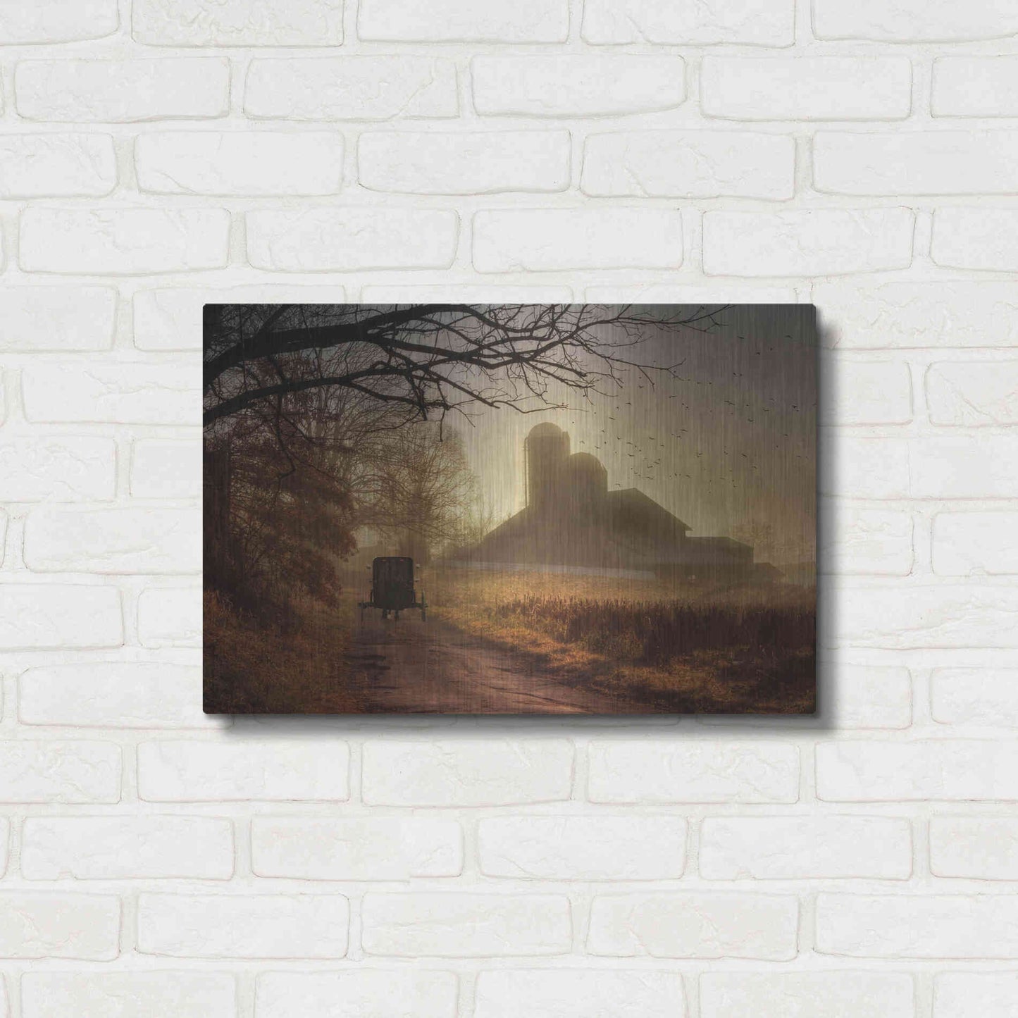 Luxe Metal Art 'Sunday Morning' by Lori Deiter, Metal Wall Art,24x16