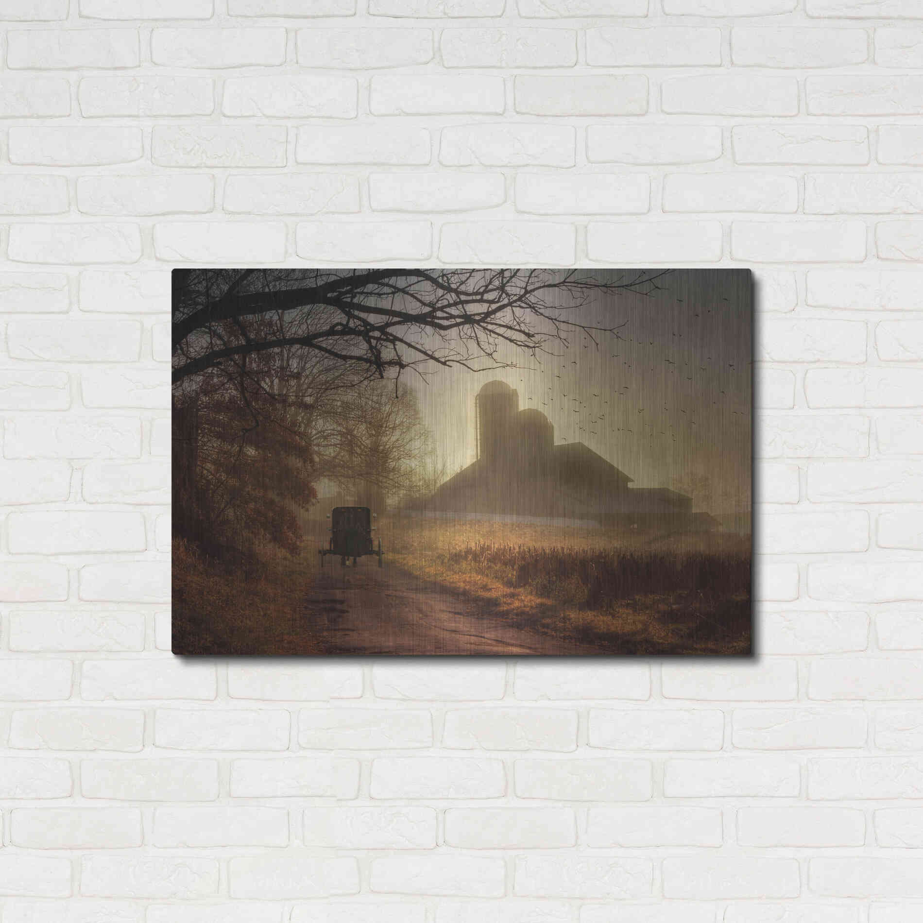 Luxe Metal Art 'Sunday Morning' by Lori Deiter, Metal Wall Art,36x24