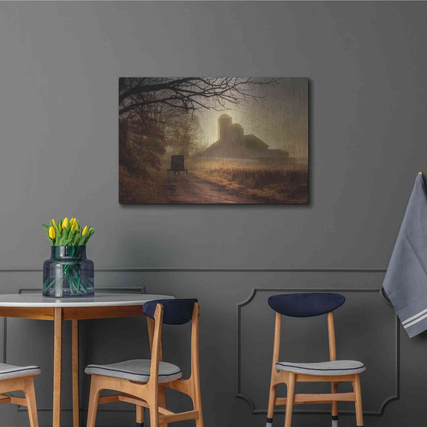 Luxe Metal Art 'Sunday Morning' by Lori Deiter, Metal Wall Art,36x24