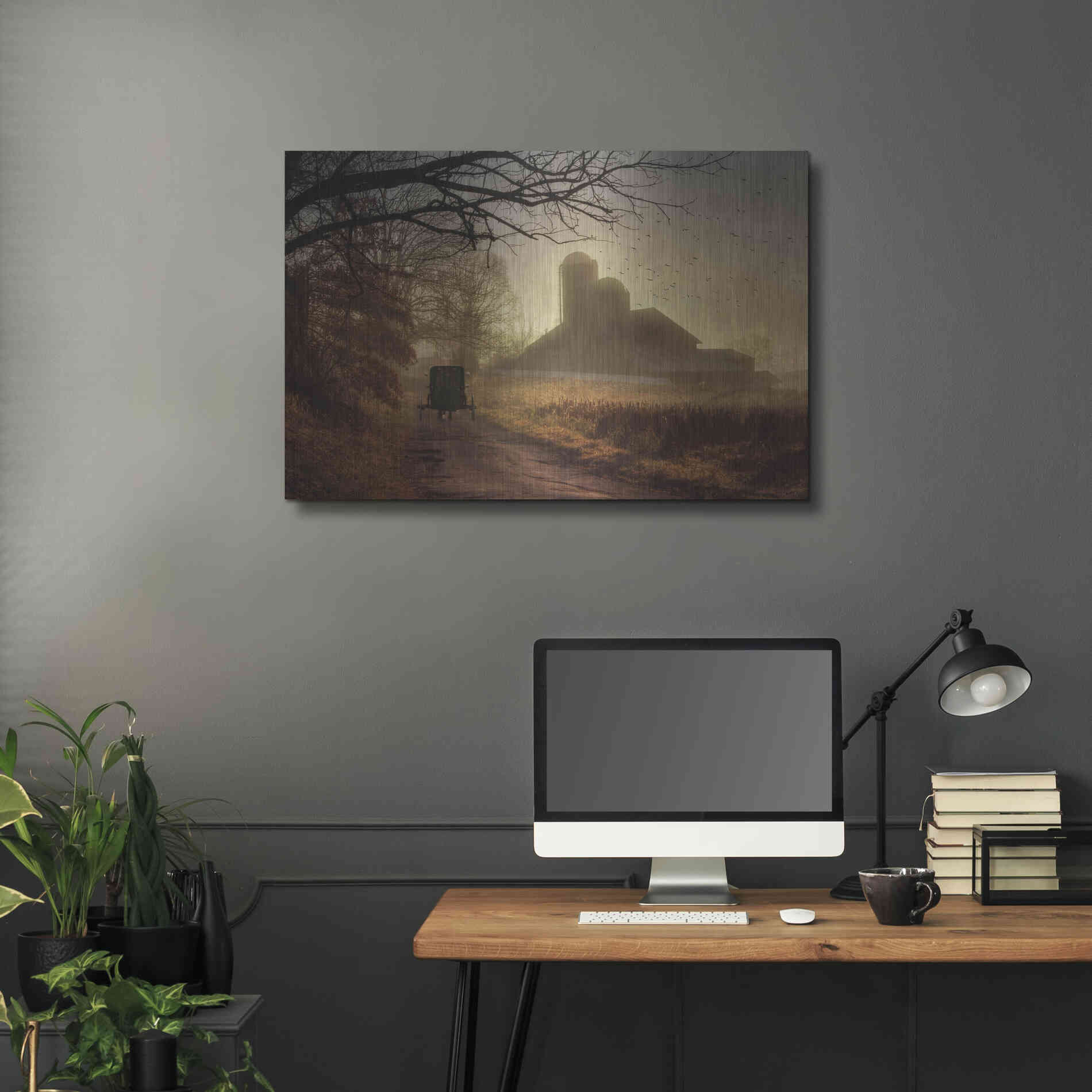 Luxe Metal Art 'Sunday Morning' by Lori Deiter, Metal Wall Art,36x24