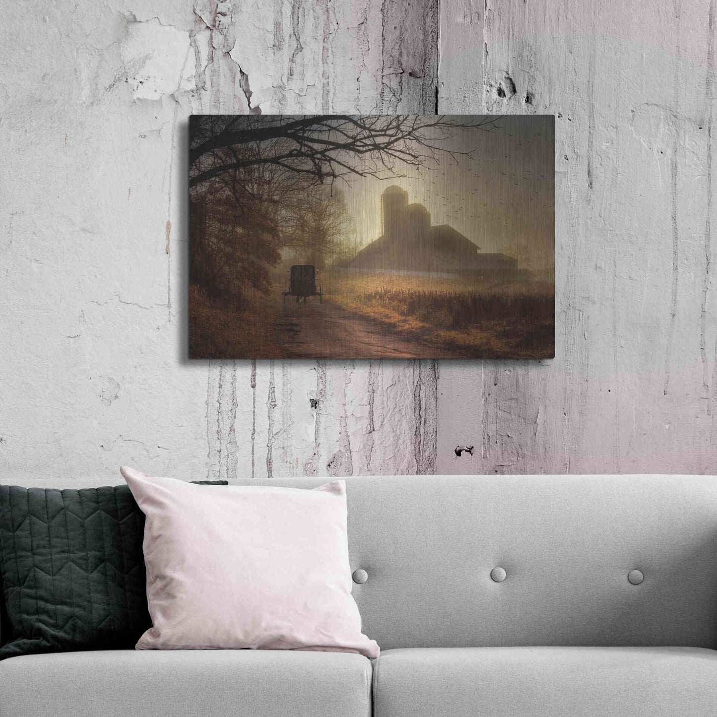 Luxe Metal Art 'Sunday Morning' by Lori Deiter, Metal Wall Art,36x24
