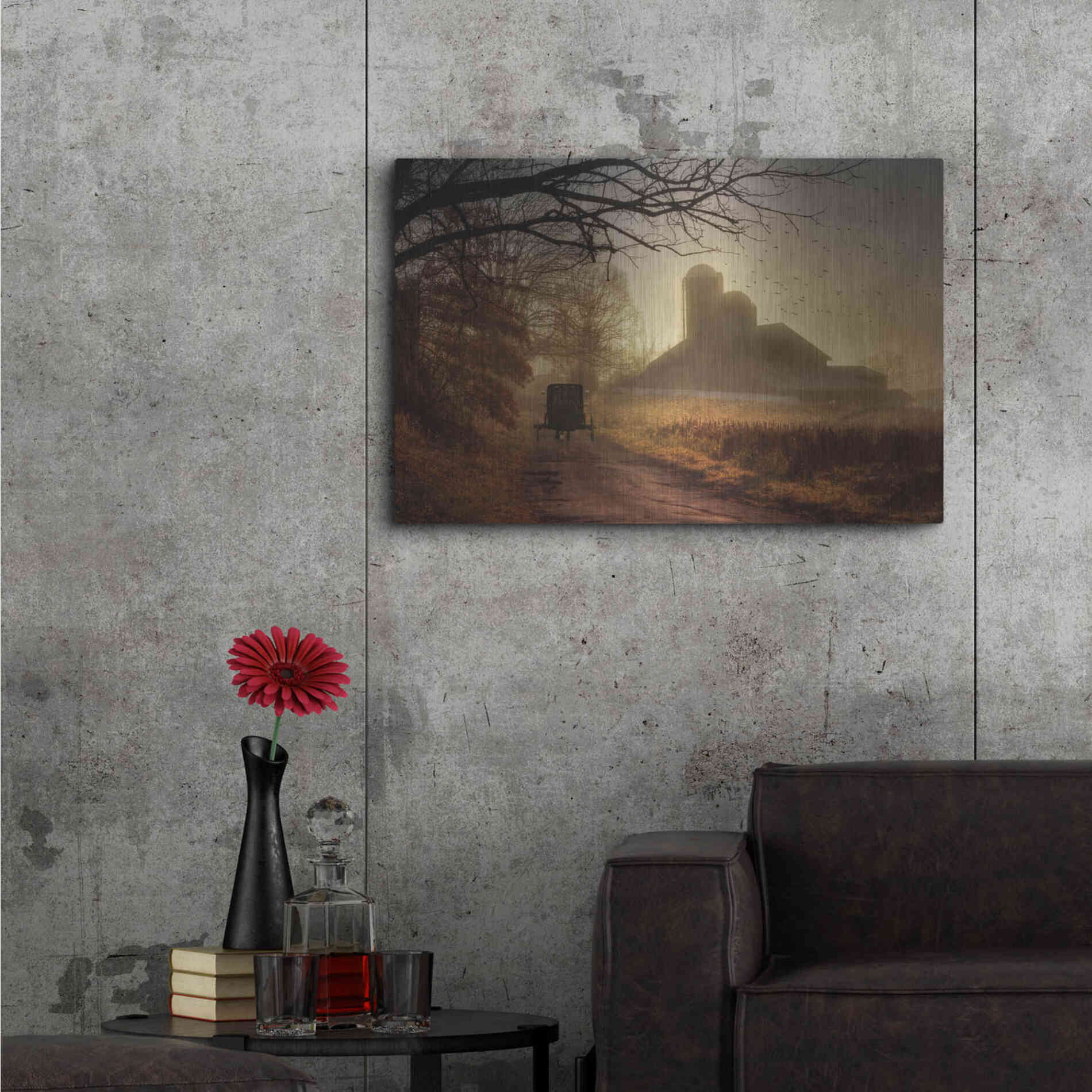 Luxe Metal Art 'Sunday Morning' by Lori Deiter, Metal Wall Art,36x24