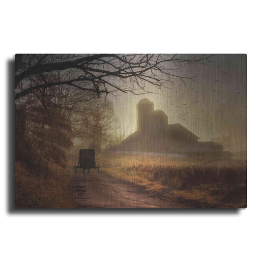 Luxe Metal Art 'Sunday Morning' by Lori Deiter, Metal Wall Art