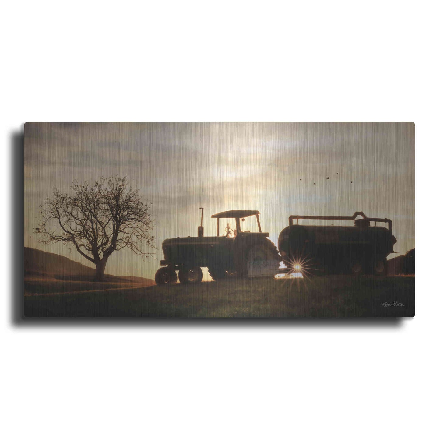 Luxe Metal Art 'Tractor for Sale' by Lori Deiter, Metal Wall Art