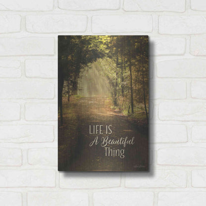 Luxe Metal Art 'Life is a Beautiful Thing' by Lori Deiter, Metal Wall Art,12x16