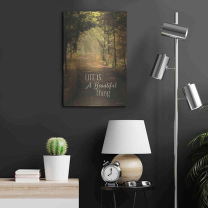 Luxe Metal Art 'Life is a Beautiful Thing' by Lori Deiter, Metal Wall Art,16x24