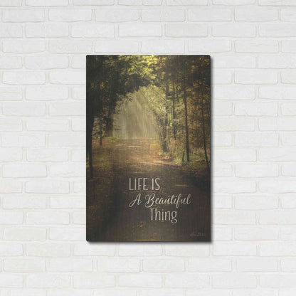 Luxe Metal Art 'Life is a Beautiful Thing' by Lori Deiter, Metal Wall Art,24x36